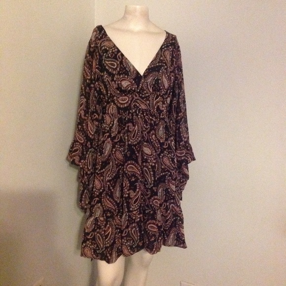 Betsey Johnson Dresses & Skirts - Vintage Betsey Johnson Boho Bell Sleeve Dress